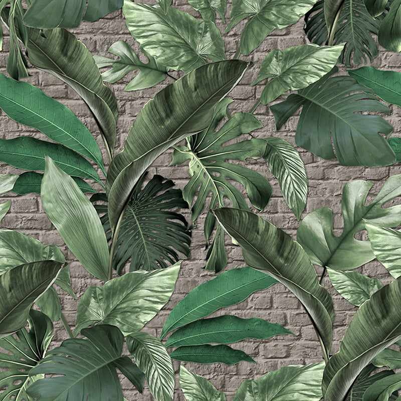 34196 Tropical Brick Loft 2 Wallpaper By Galerie