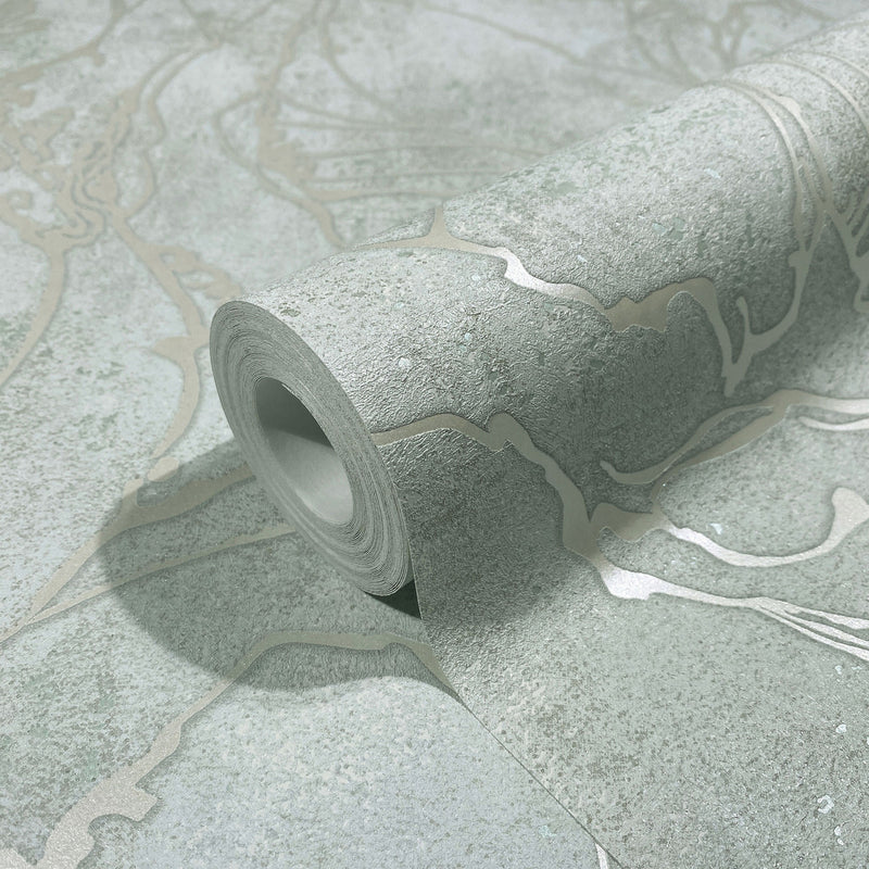 34253 Graphic The New Design Book Light Green Wallpaper By Galerie