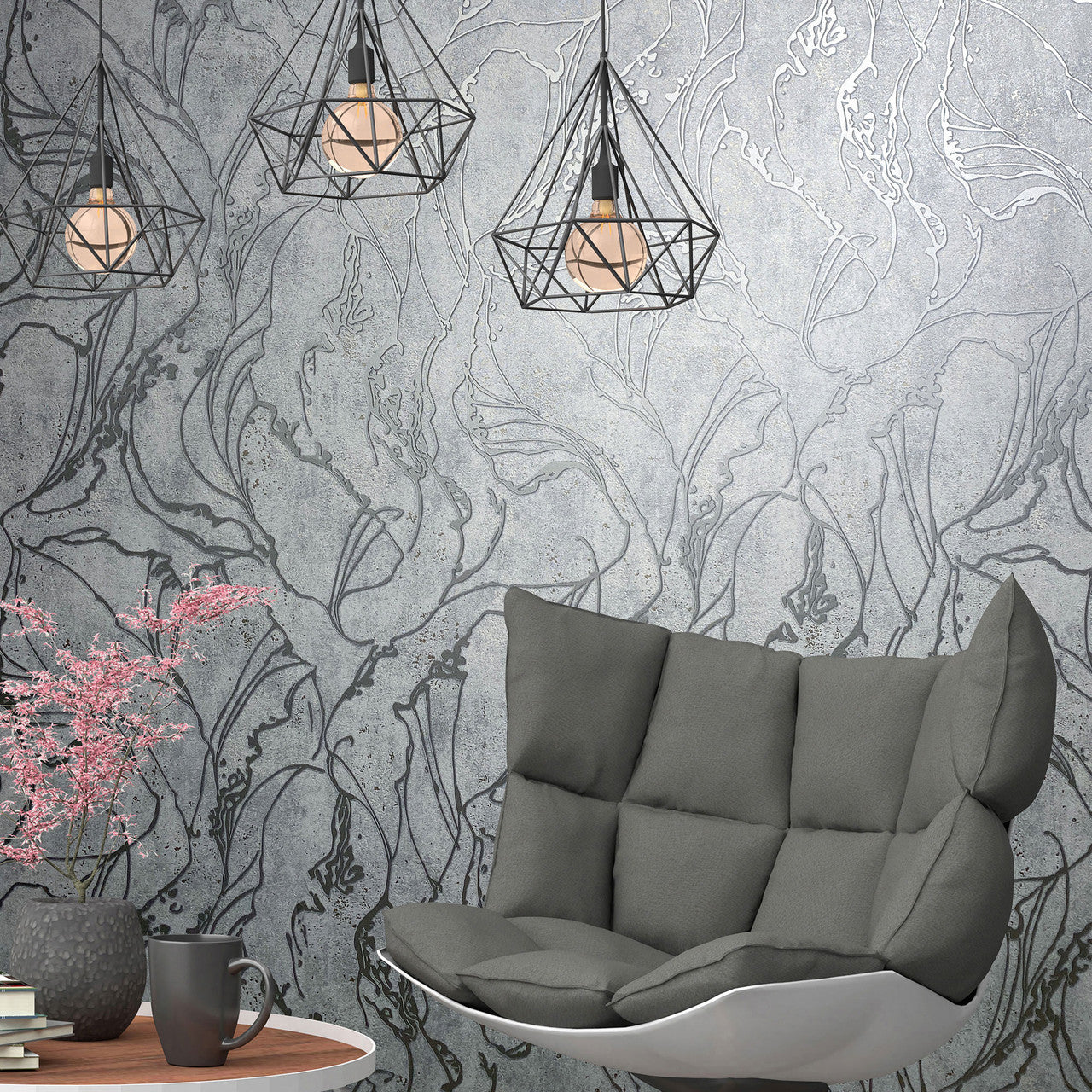34254 Graphic The New Design Book Grey Wallpaper By Galerie