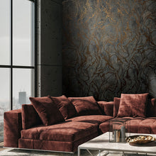 34256 Graphic The New Design Book Black and Copper Wallpaper By Galerie