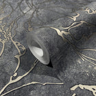 34257 Graphic The New Design Book Black and Silver Wallpaper By Galerie