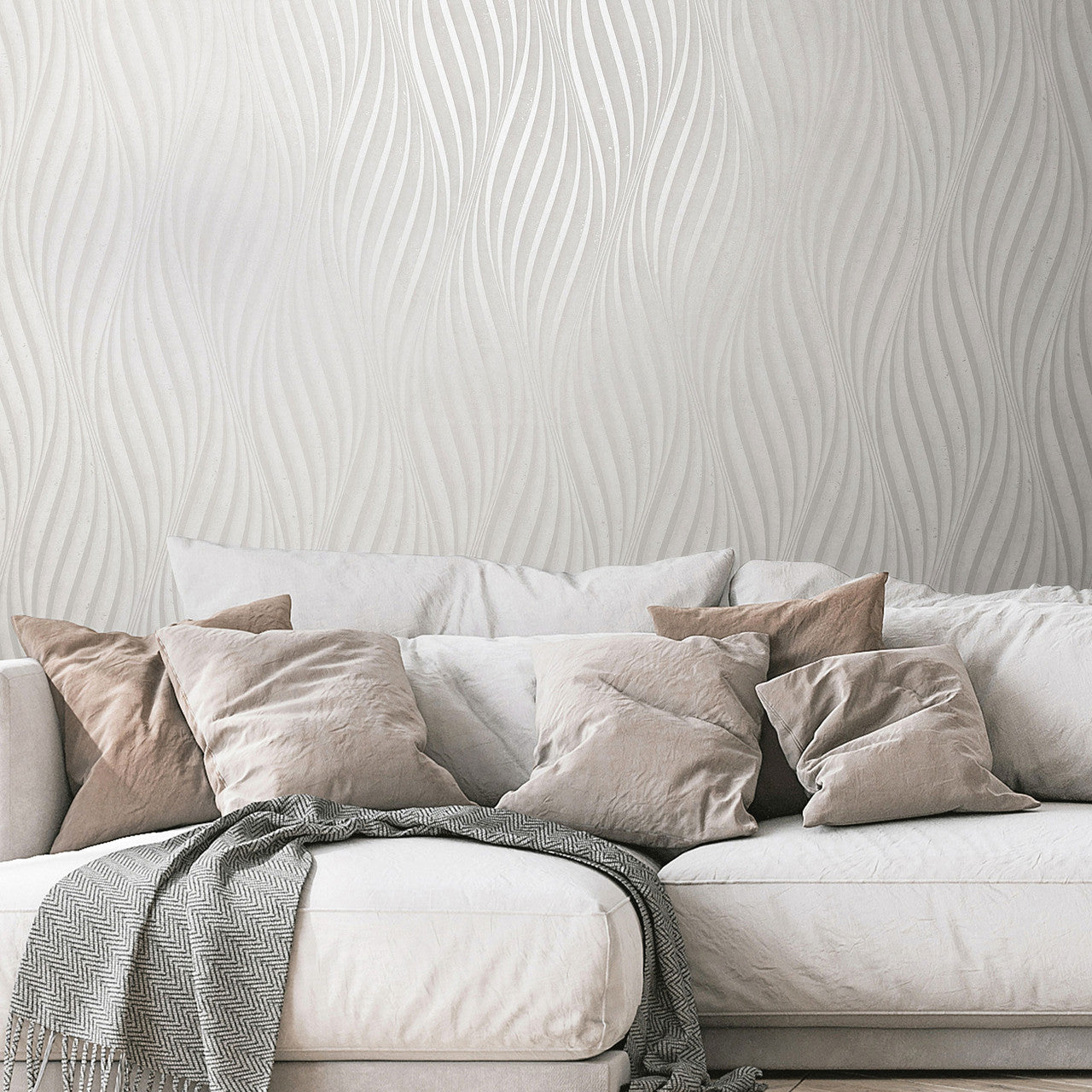 34258 Wave The New Design Book White Wallpaper By Galerie