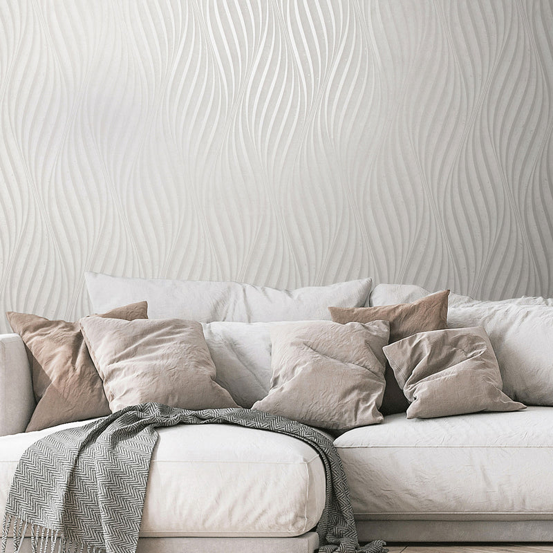 34258 Wave The New Design Book White Wallpaper By Galerie