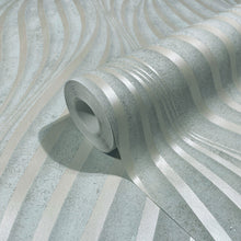 34260 Wave The New Design Book Light Green Wallpaper By Galerie