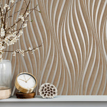 34262 Wave The New Design Book Brown Wallpaper By Galerie
