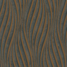 34263 Wave The New Design Book Black and Copper Wallpaper By Galerie