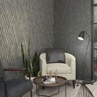 34264 Wave The New Design Book Black and Silver Wallpaper By Galerie