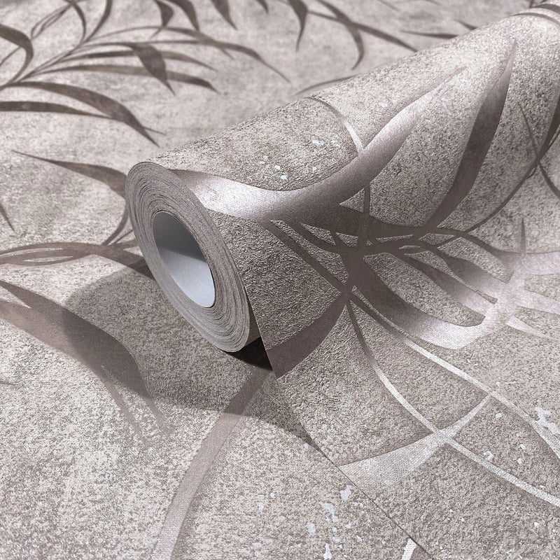 34285 Shimmer Leaf The New Design Book Dusty Pink Wallpaper By Galerie