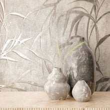 34286 Shimmer Leaf The New Design Book Warm Grey Wallpaper By Galerie