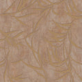 Shimmer Leaf Copper and Gold Wallpaper by Galerie