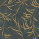 Shimmer Leaf The New Design Book Black and Gold Wallpaper By Galerie