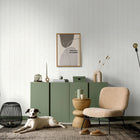 34402 Stripes Flora Beige Wallpaper By Galerie