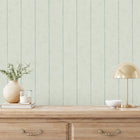 34405 Stripes Flora Green Wallpaper By Galerie