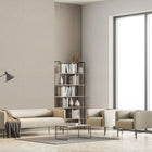 34406 Stripes Flora Grey Wallpaper By Galerie