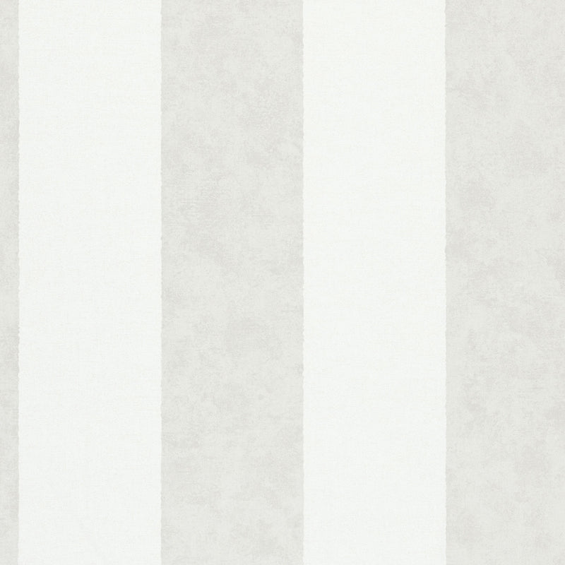 34412 Thick Stripe Flora White and Grey Wallpaper By Galerie