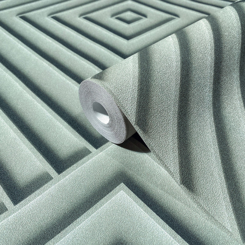 34485 Graphic The New Design Book Green and Grey Wallpaper By Galerie