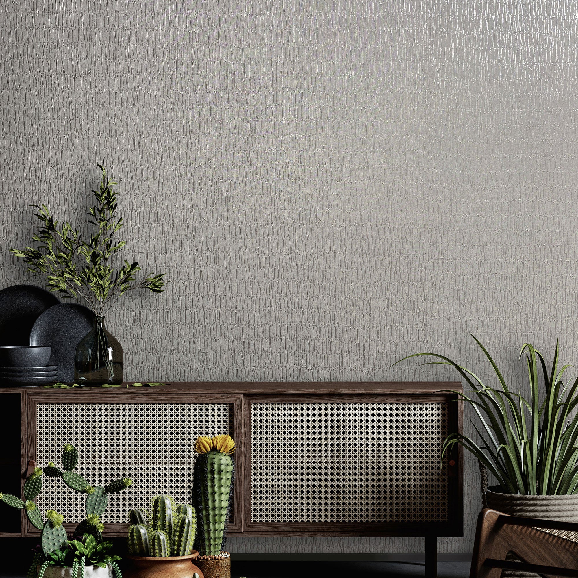 34504 Ruche Silk Kumano Wallpaper By Galerie