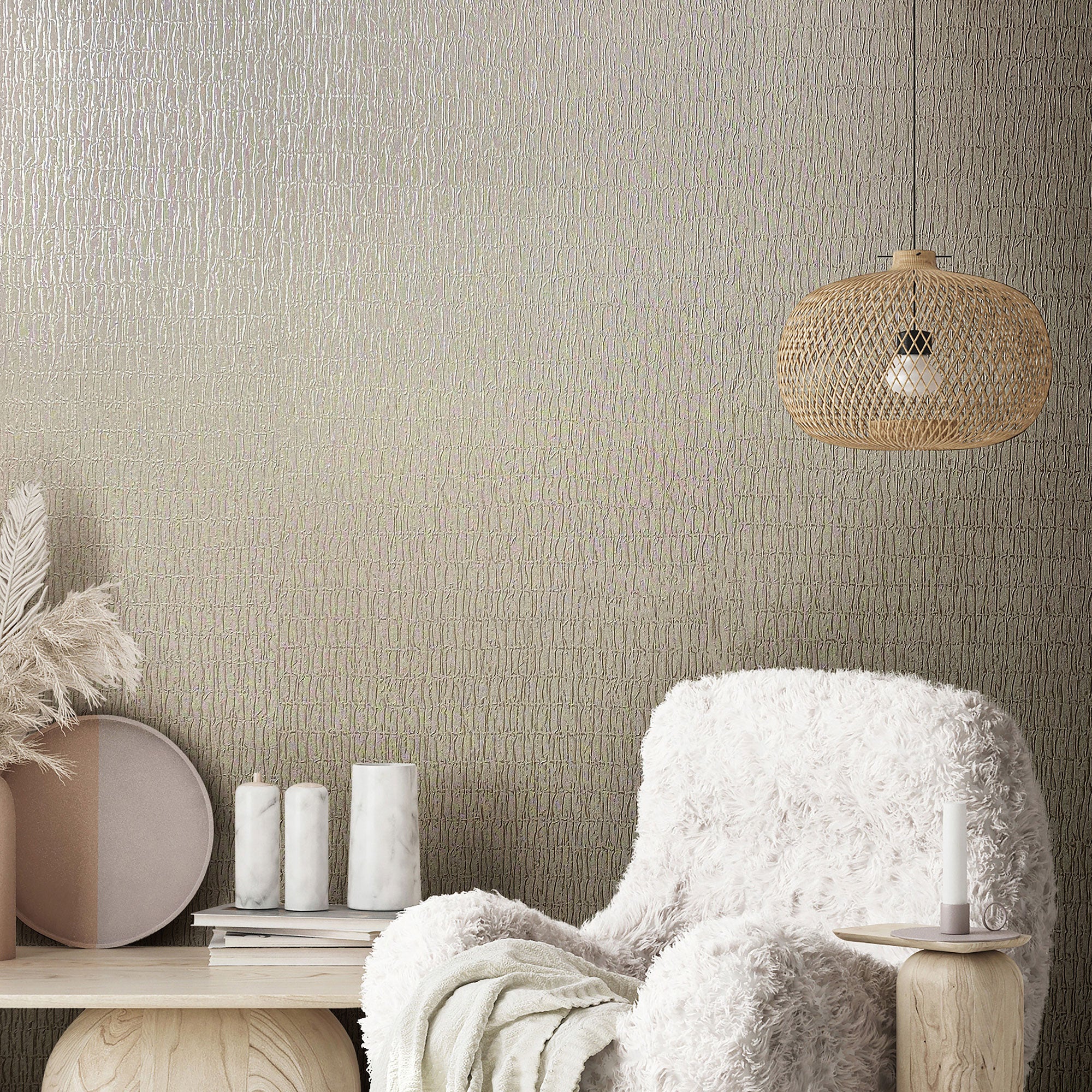 34505 Ruche Silk Kumano Wallpaper By Galerie