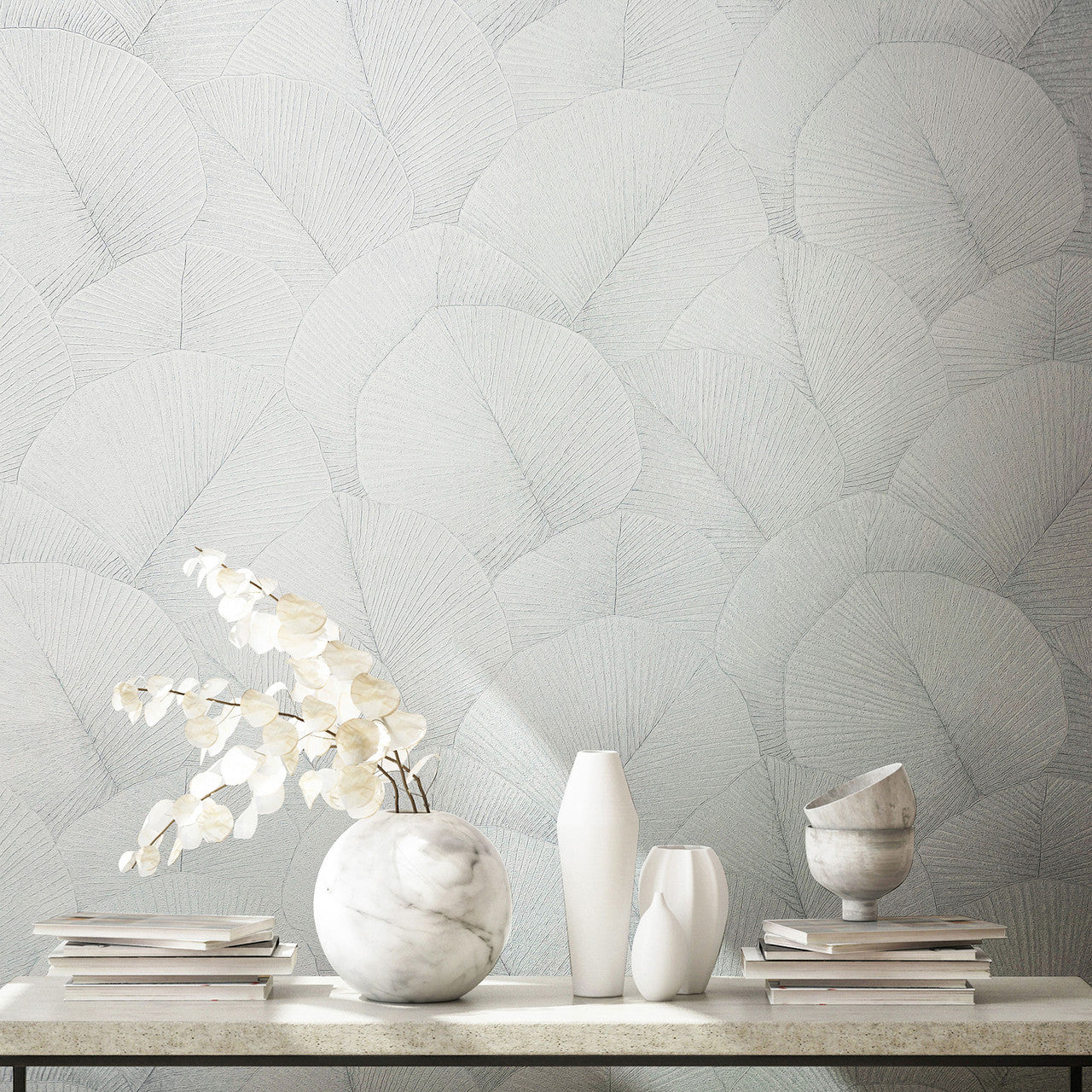 34507 Palm Leaf The New Design Book White Wallpaper By Galerie