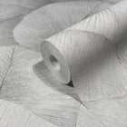 34509 Palm Leaf The New Design Book Grey Wallpaper By Galerie