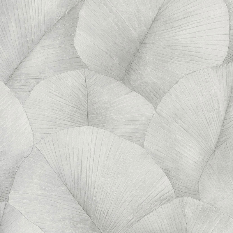 34509 Palm Leaf The New Design Book Grey Wallpaper By Galerie