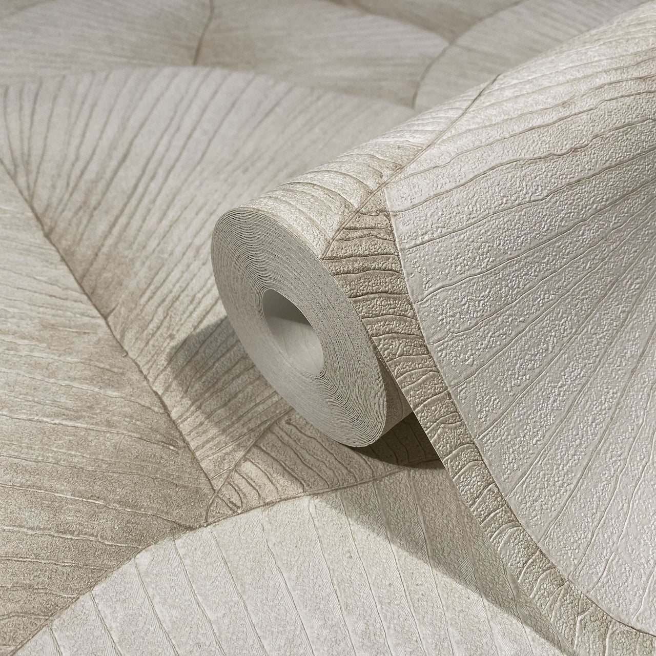 34510 Palm Leaf The New Design Book Beige Wallpaper By Galerie