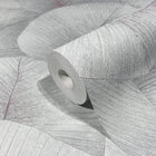 34512 Palm Leaf The New Design Book Grey and Blue Wallpaper By Galerie