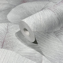 34512 Palm Leaf The New Design Book Grey and Blue Wallpaper By Galerie