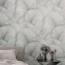 34512 Palm Leaf The New Design Book Grey and Blue Wallpaper By Galerie