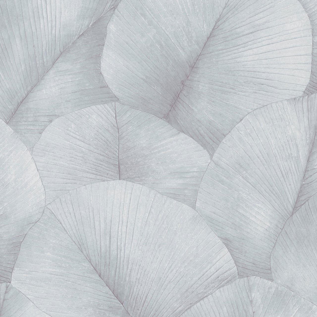 34512 Palm Leaf The New Design Book Grey and Blue Wallpaper By Galerie
