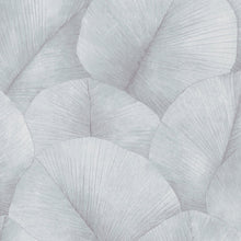 34512 Palm Leaf The New Design Book Grey and Blue Wallpaper By Galerie