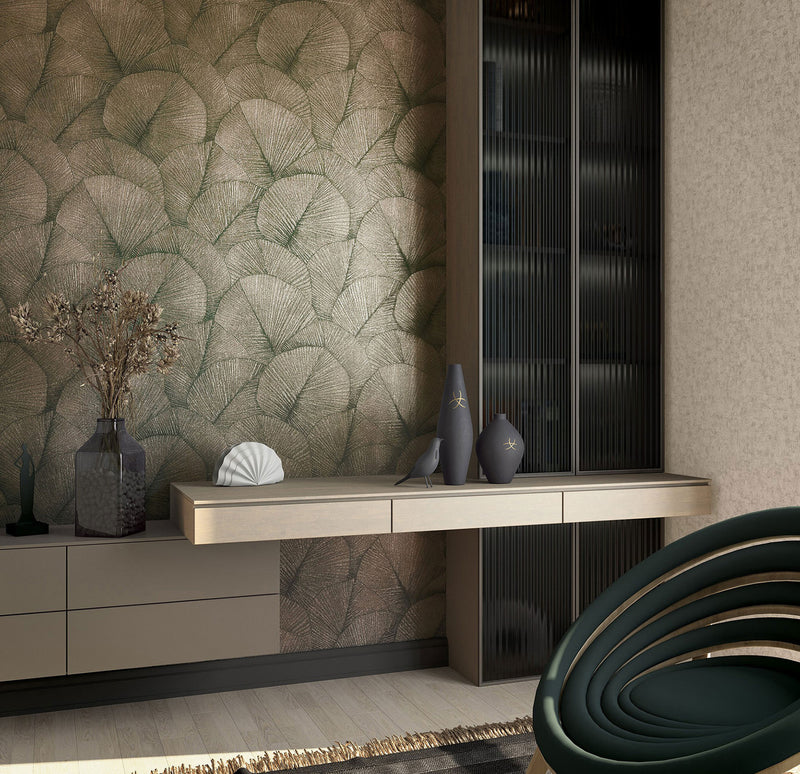 34513 Palm Leaf Kumano Wallpaper By Galerie