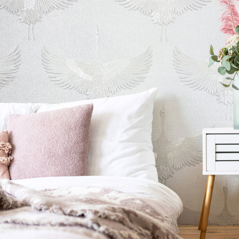 34528 Stork The New Design Book White Wallpaper By Galerie