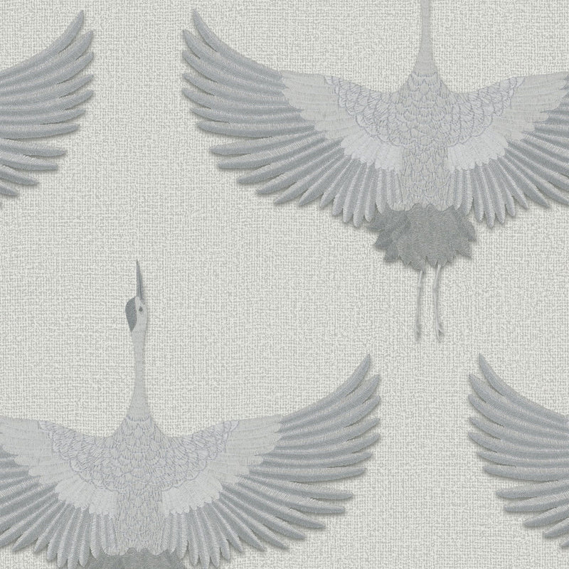 34530 Stork The New Design Book White and Grey Wallpaper By Galerie