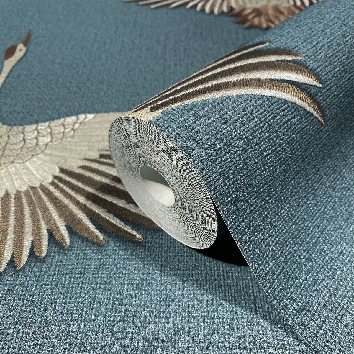 34531 Stork The New Design Book Blue and Beige Wallpaper By Galerie