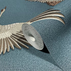 34531 Stork The New Design Book Blue and Beige Wallpaper By Galerie