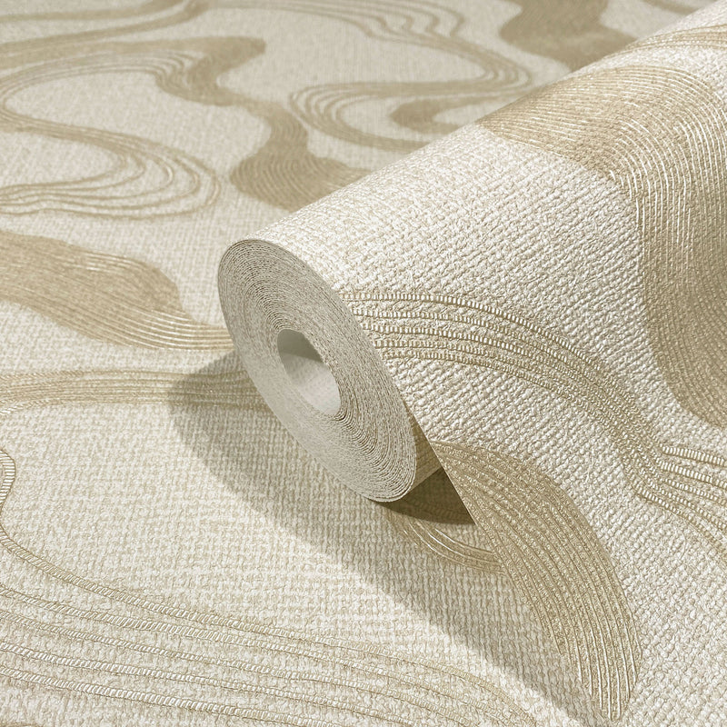 34535 Flow The New Design Book Beige Wallpaper By Galerie