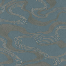 34538 Flow The New Design Book Blue Wallpaper By Galerie
