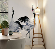 34595 Painted Crane Mural Kumano Wallpaper By Galerie