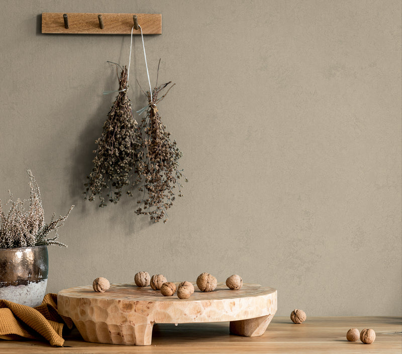 34606 Wallpaper 002 Beige & Brown Wallpaper by Galerie