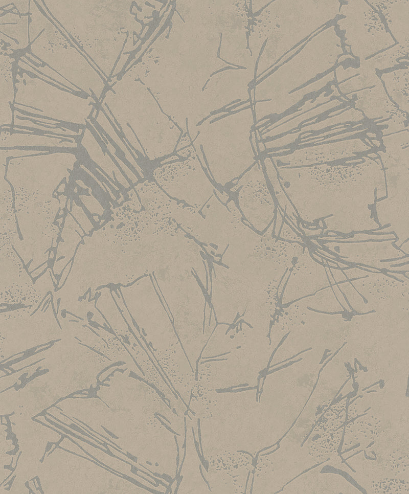 34614 Wallpaper 004 Beige & Brown Wallpaper by Galerie