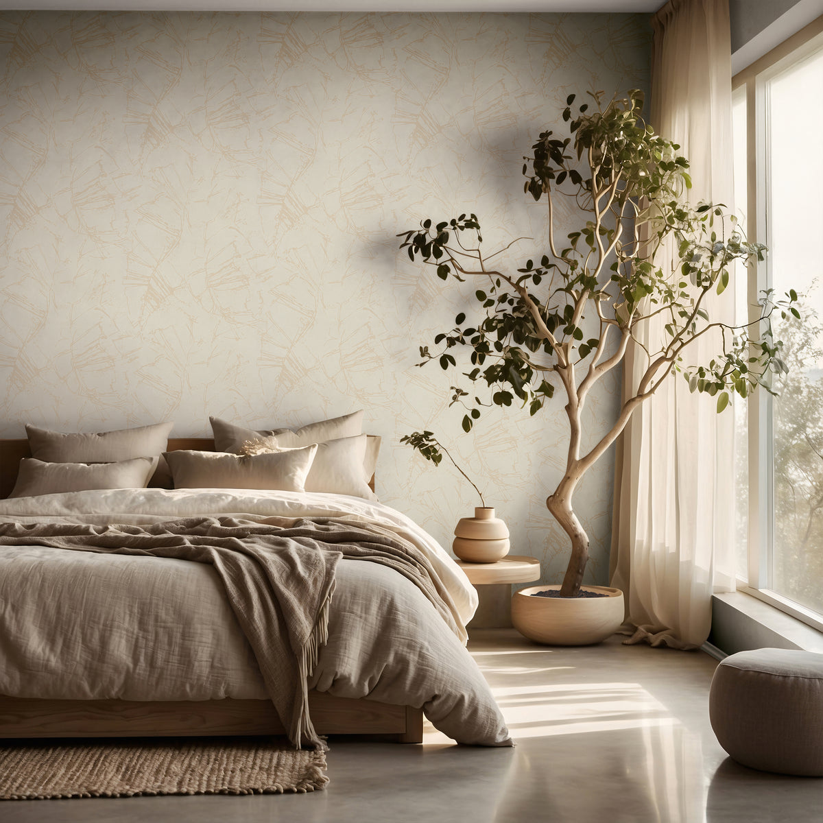 Wallpaper 004 Grey & White Terra Wallpaper by Galerie