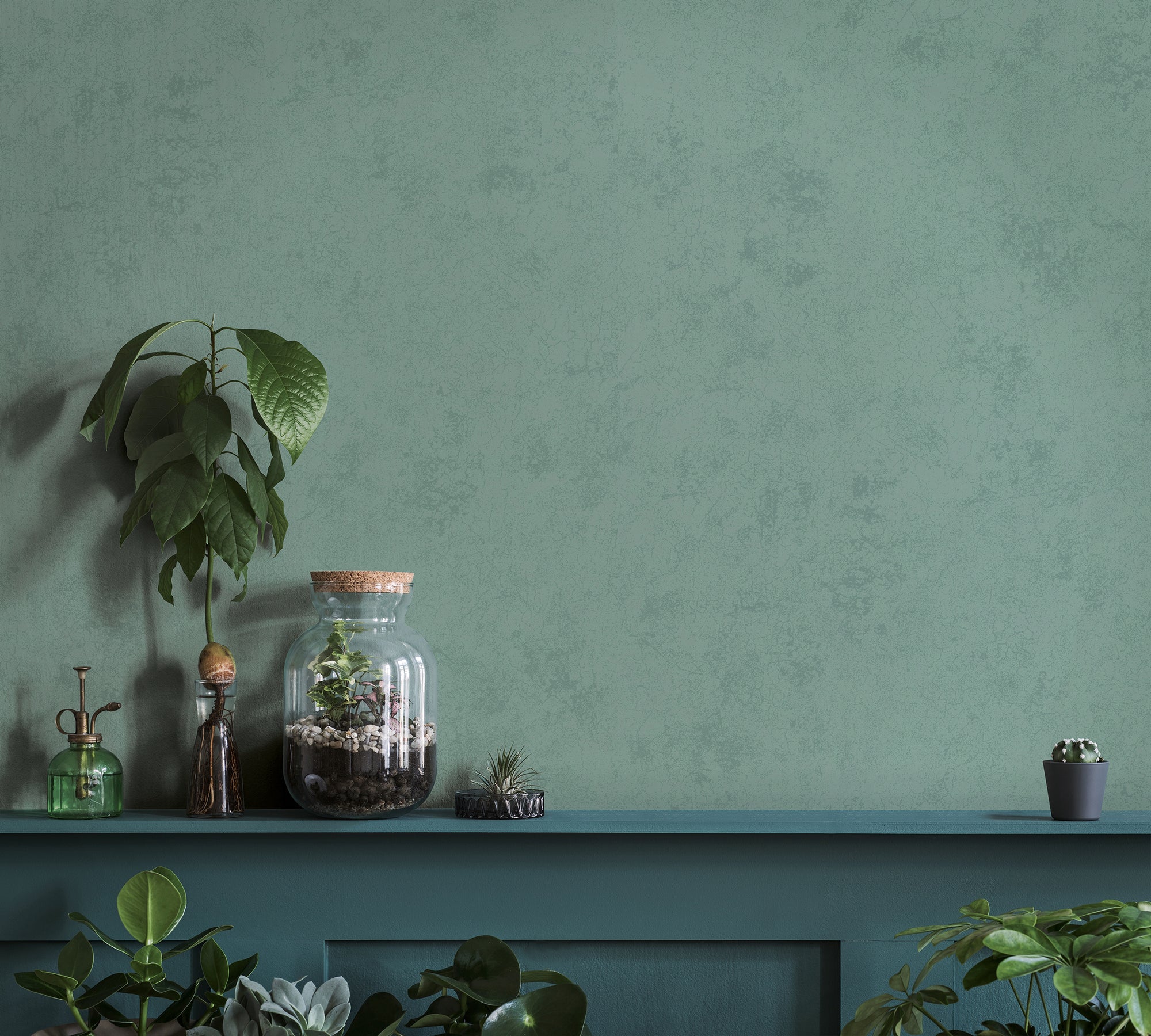 34618 Wallpaper 002 Green Wallpaper by Galerie