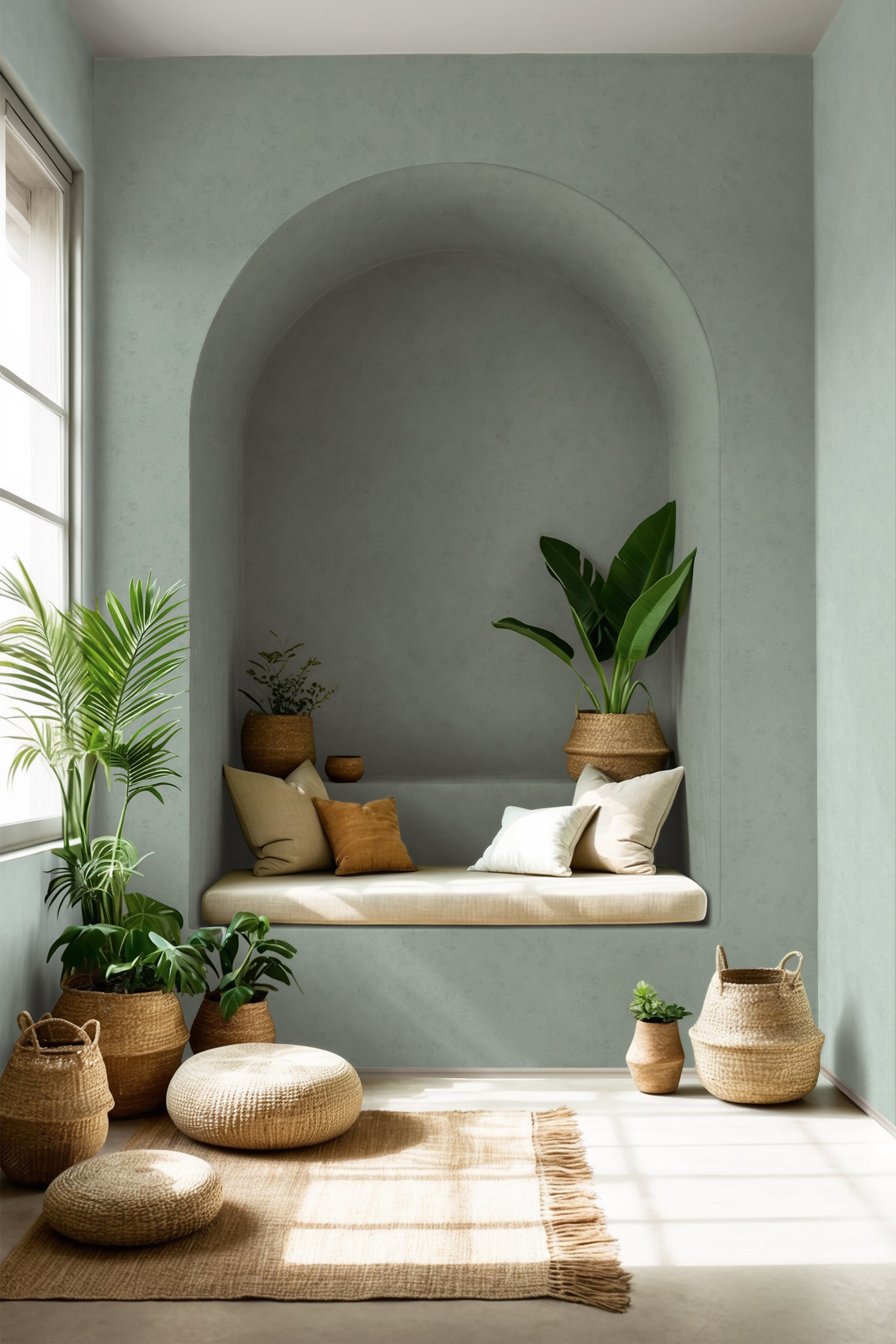 34632 Wallpaper 002 Green & Blue Wallpaper by Galerie