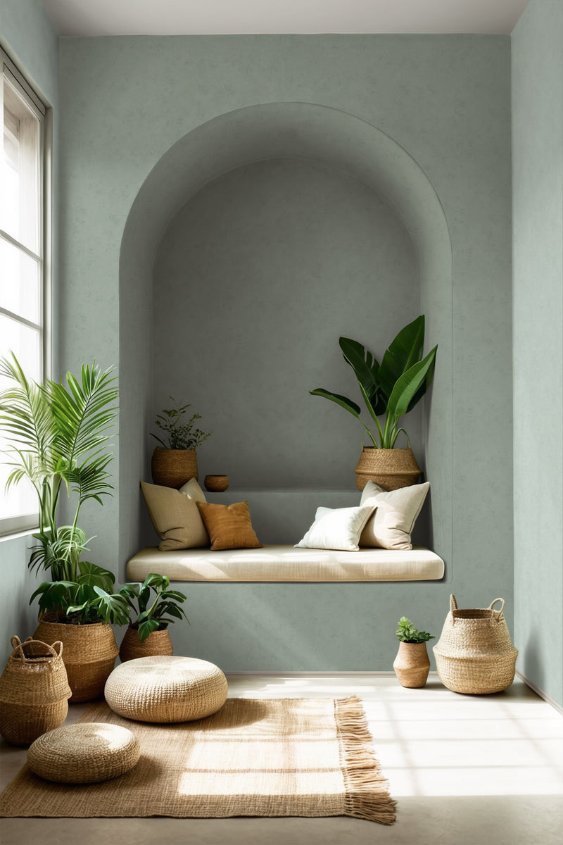 34632 Wallpaper 002 Green & Blue Wallpaper by Galerie