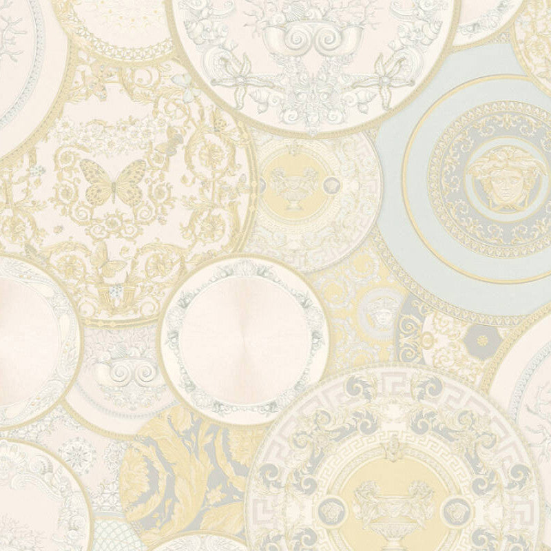 34901-2 Versace 3 Les Etoiles de la Mer Decorative Plates Wallpaper By A S Creation