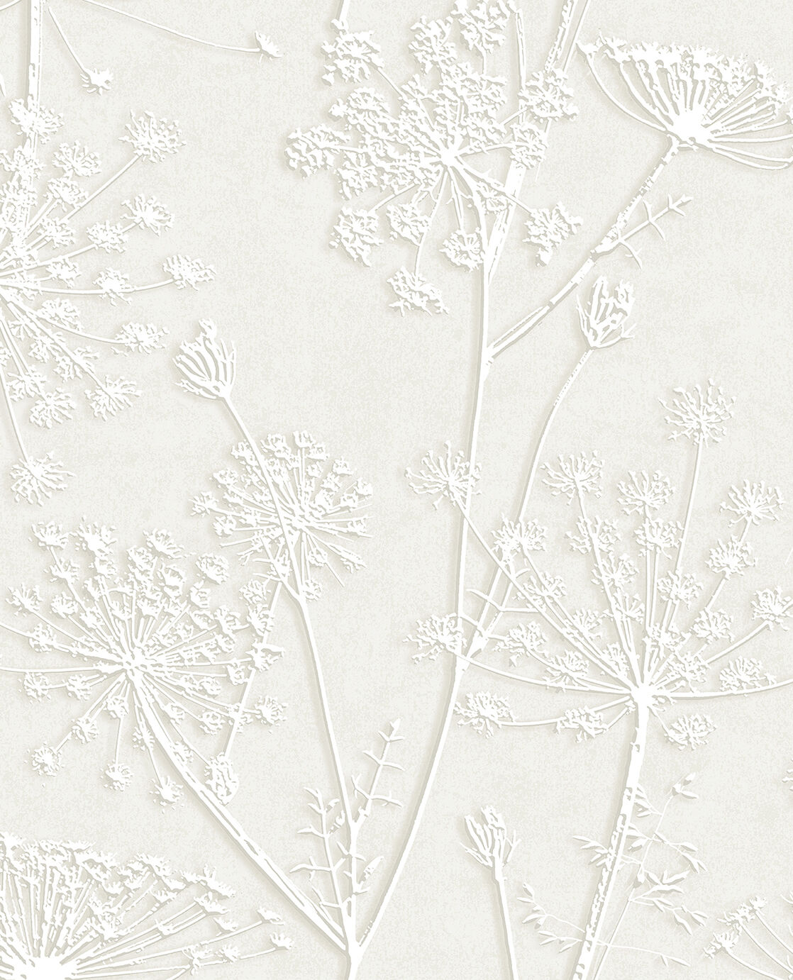 350510 Silhouette Flowers Silver Grey Wallpaper by Eijffinger