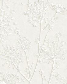 350510 Silhouette Flowers Silver Grey Wallpaper by Eijffinger
