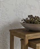350510 Silhouette Flowers Silver Grey Wallpaper by Eijffinger