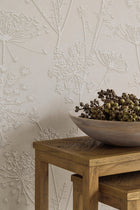 350510 Silhouette Flowers Silver Grey Wallpaper by Eijffinger